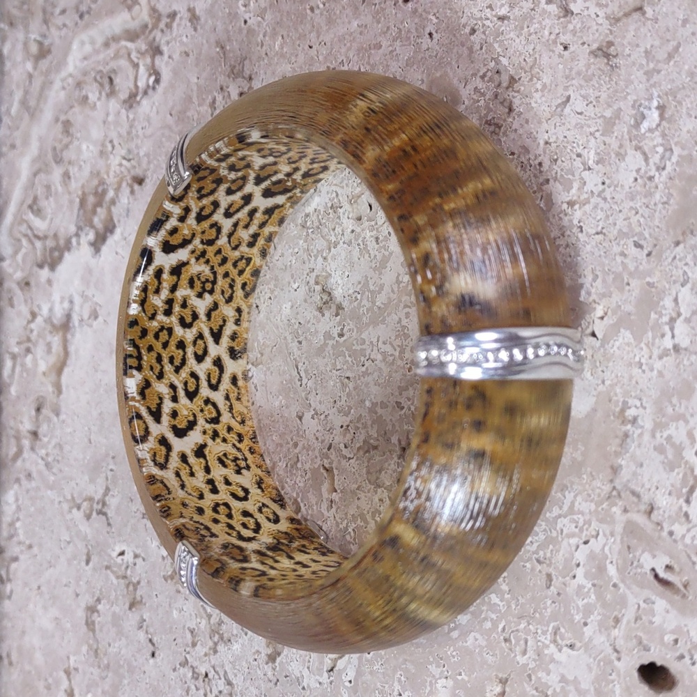 Brighton Trinity Leopard Bangle Bracelets - Picture 3 of 10